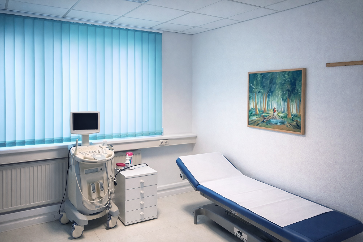 Behandlungszimmer der urologischen Praxis